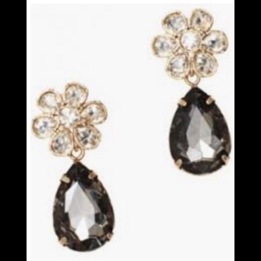 LOFT Crystal Flower Earrings